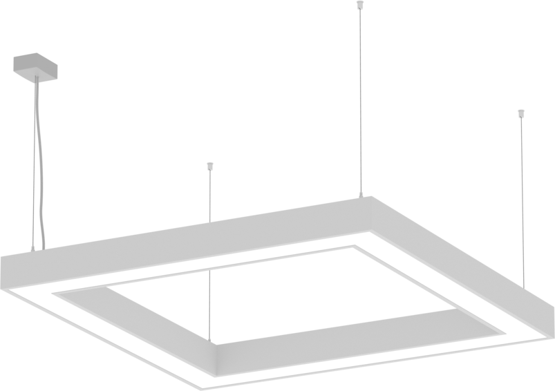 AR1129 Suspended Square Frame Luminaire, 980 mm