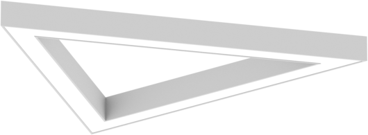 AR1132 Surface Triangular Frame Luminaire, 680 mm