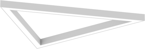 AR1133 Surface Triangular Frame Luminaire, 970 mm