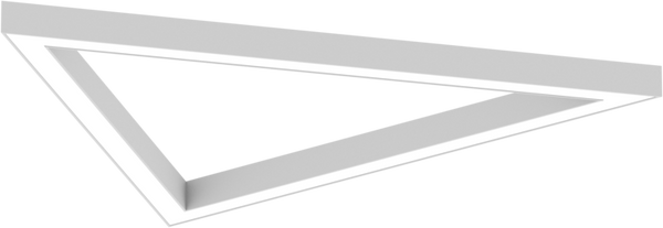 AR1133 Surface Triangular Frame Luminaire, 970 mm