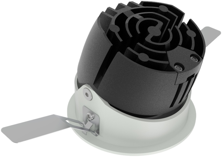DL1027 Recessed Low-Profile Wallwasher, Ø85 mm