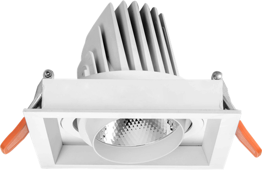 DL1102 Recessed Square Gimbal Downlight, 183 mm