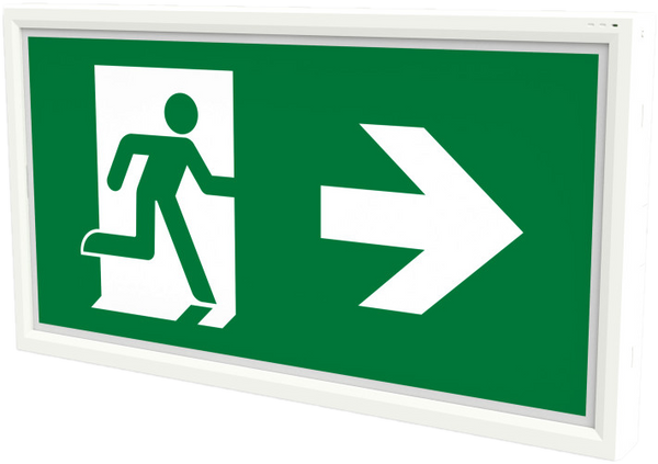 EM1140 Emergency Exit Box, 30 m Viewing Distance