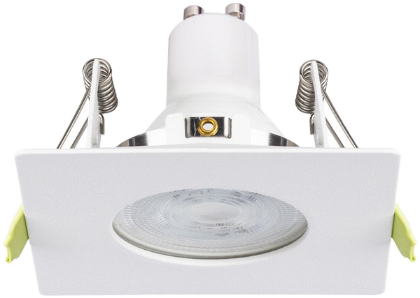 FR1009 Square Fire Rated GU10 Downlight, 85 mm