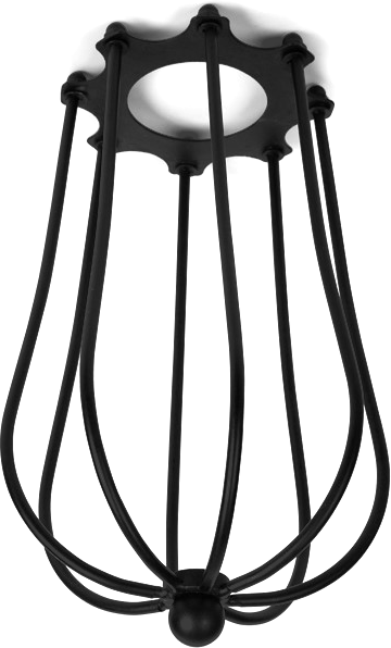 PL1155 Balloon Pendant Lampshade Cage, Black