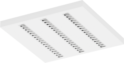 SM1012 Surface Louvre Luminaire, 595 × 595 mm