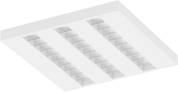 SM1352 Surface Mounted Louvre Module, Three Rows, 596 × 596 mm
