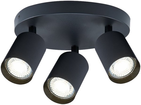 SD1600 Ceiling Spotlight, 3-Way Round, 3 x GU10