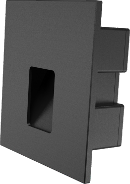 WL1036 Recessed Step Light, Square, Changeable Faceplate