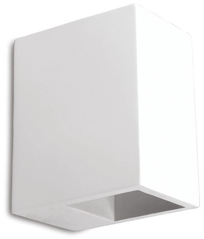 WL1191 Plaster Wall Light, Square, 1 x G9