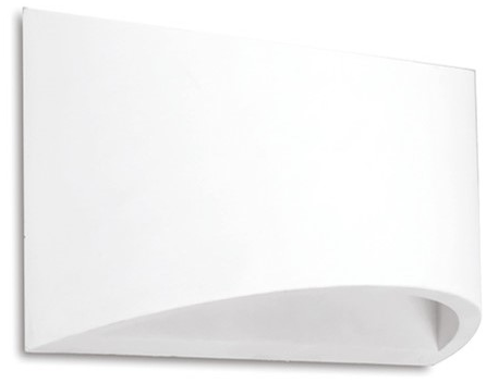 WL1193 Plaster Wall Light, Curved, 1 x G9