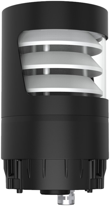 XB1038 Bollard Head, Louvred Asymmetric, Ø120 mm