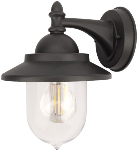 XW1034 Exterior Lantern, Clear Shade, 1 x E27