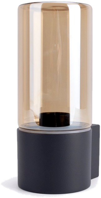XW1038 Wall Light, Amber Glass, 1 x E27