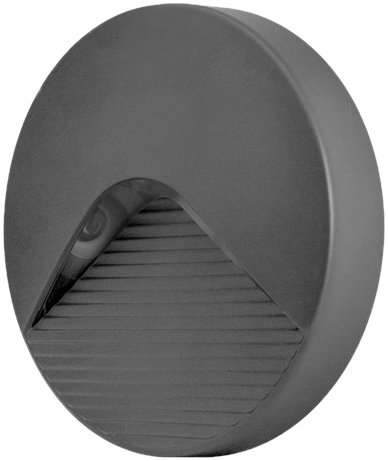 XW1045 Round Step Light, Hooded, Ø128 mm